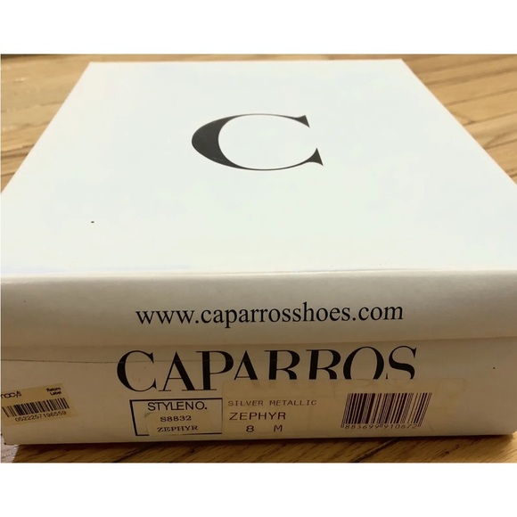 Women's Caparros 'Zephyr' Evening Platform Sandals / Dress Shoes Silver Size 8 - Picture 8 of 10